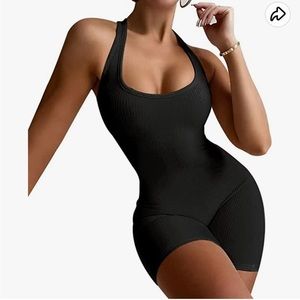 Black bodysuit romper